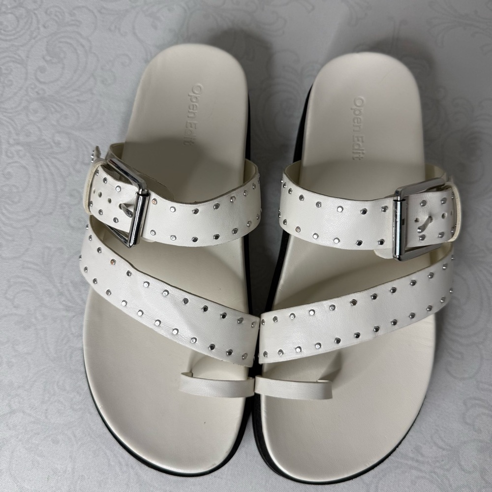 Open Edit Florence Toe Loop Sandal Size 8 - Picture 7 of 12